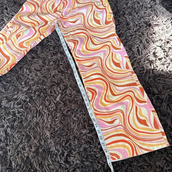 Groovy vintage style 1970’s orange jeans - Picture 6 of 8